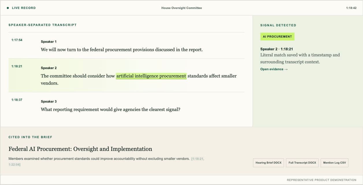 Legislative Signal screenshot